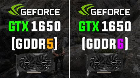 gtx 1650 gddr5 vs gddr6
